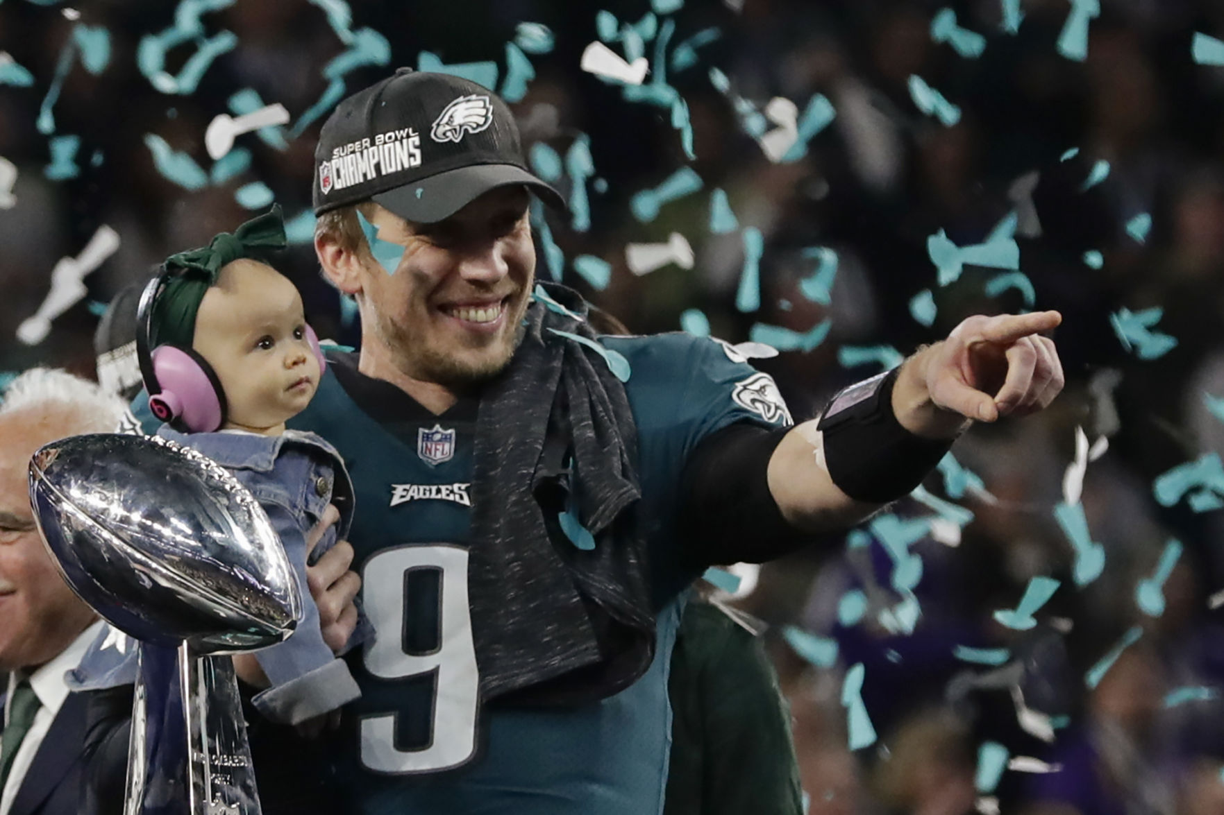 Eagles Patriots Super Bowl Football (copy)